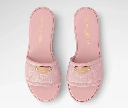 “LV“ Denim Sandalen
